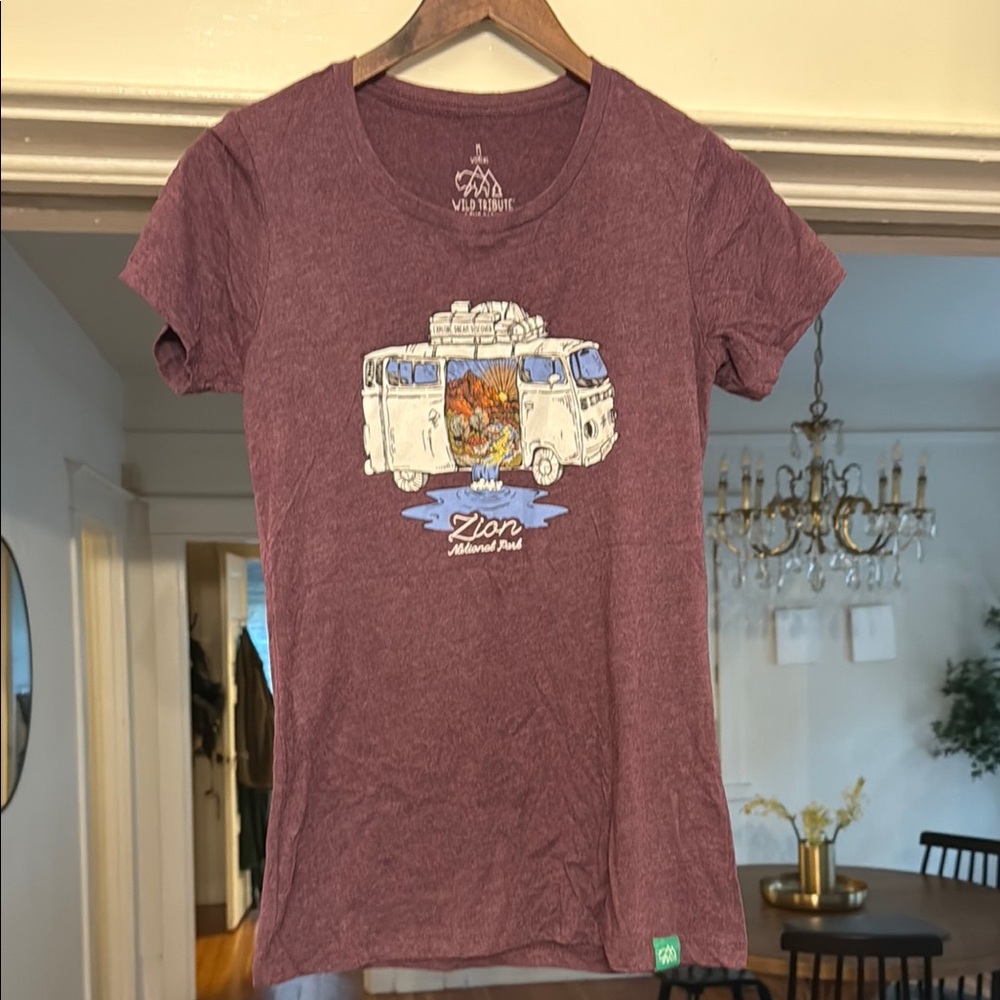 Venture Women's Purple Graphic Tee - Short Sleeve